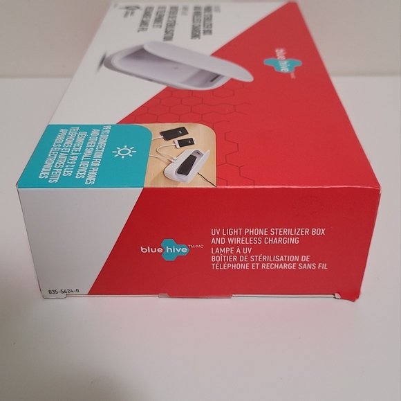 bluehive UV Light Sterilizer/Sanitizer Box w/ Wireless Charging - Picture 4 of 8
